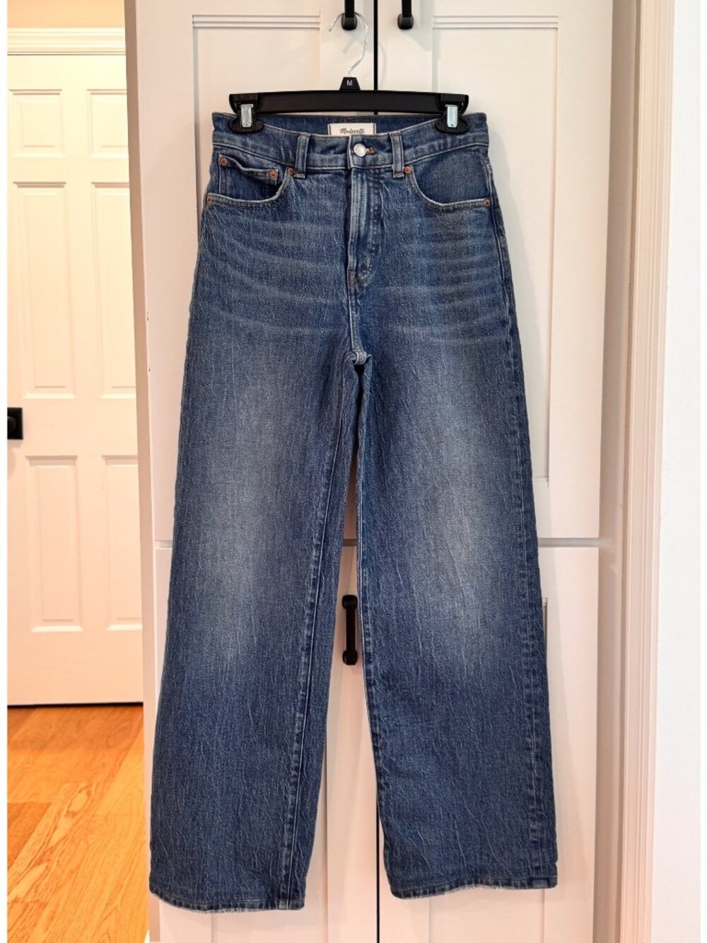 Madewell The Perfect Vintage Wide Leg Jeans Size 25 Medium Wash Denim